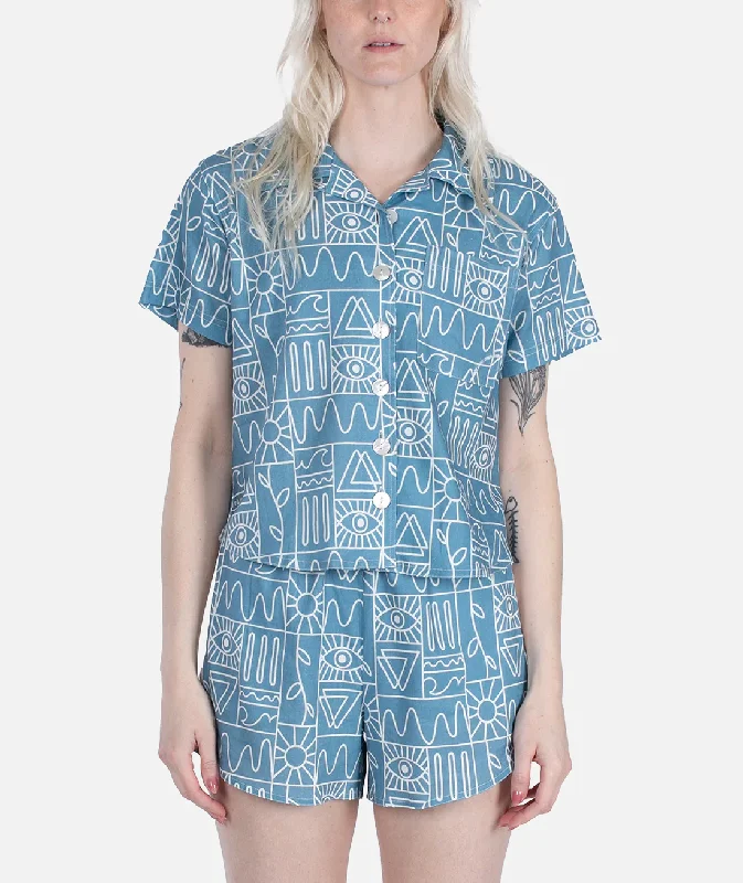 Women's Plus-Size Attire Women's Cape Cod Short Sleeve Shirt