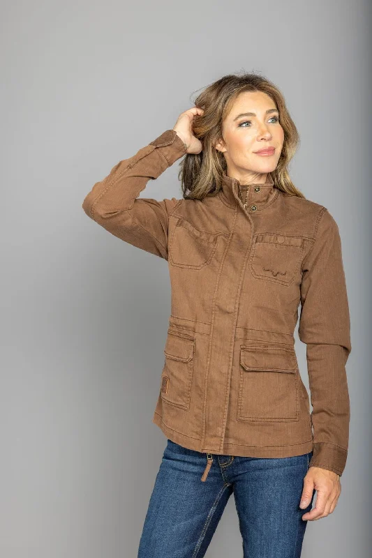 Women's Vacation Outfit Kimes Ranch Womens Riggin Utility Brown Cotton Blend Cotton Jacket Women's Vacation Outfit Kimes Ranch Womens Riggin Utility Brown Cotton Blend Cotton Jacket