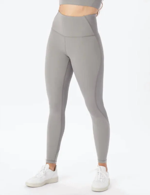 Women's Work Outfit Tone Up Legging In Silver Fog