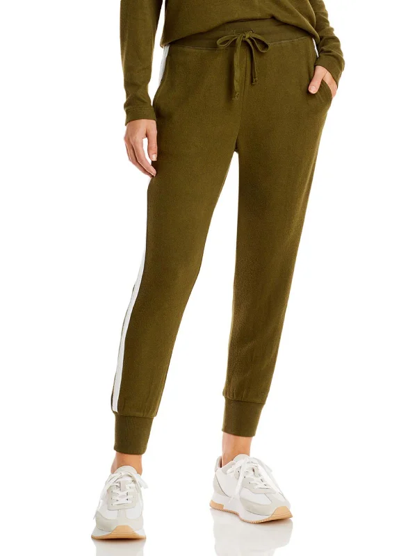Affordable Women's Clothing Womens Knit Side Stripe Sweatpants