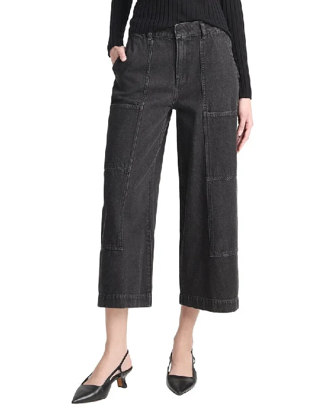 Women's Loungewear Clothes Vince Mid Rise Utility Crop Wide Pant